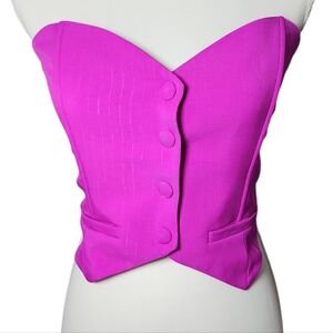 Fashion‎ Nova Fuchsia Strapless Corset Top Size Large